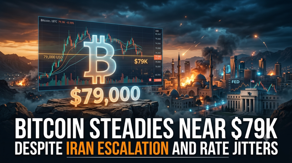 Bitcoin Steadies Near $79K Despite Iran Escalation and Rate Jitters