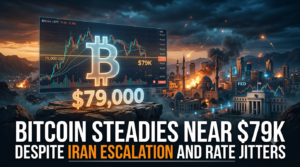 Bitcoin Steadies Near $79K Despite Iran Escalation and Rate Jitters