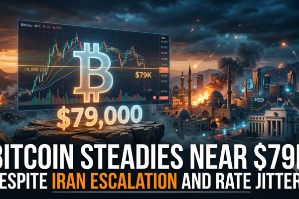 Bitcoin Steadies Near $79K Despite Iran Escalation and Rate Jitters