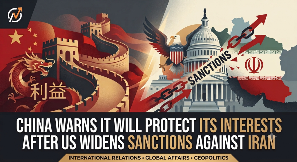 China Warns It Will Protect Its Interests After US Widens Sanctions Against Iran