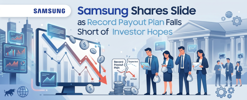 Samsung Shares Slide as Record Payout Plan Falls Short of Investor Hopes