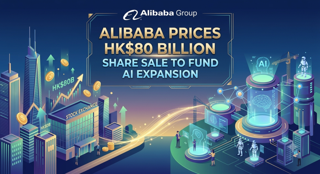 Alibaba Prices HK$80 Billion Share Sale to Fund AI Expansion