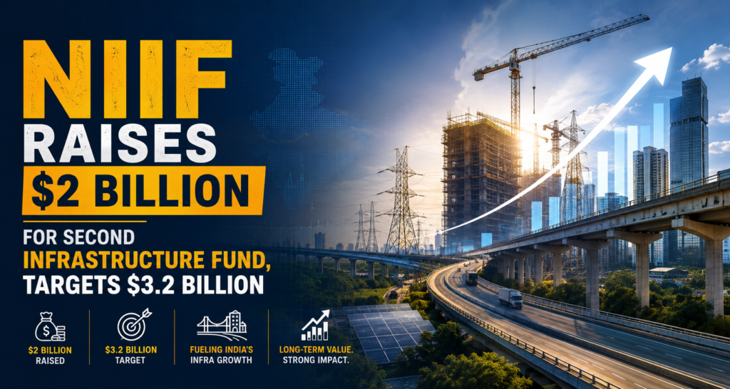 NIIF Raises $2 Billion for Second Infrastructure Fund, Targets $3.2 Billion