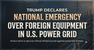 Trump Declares National Emergency Over Foreign Equipment in U.S. Power Grid