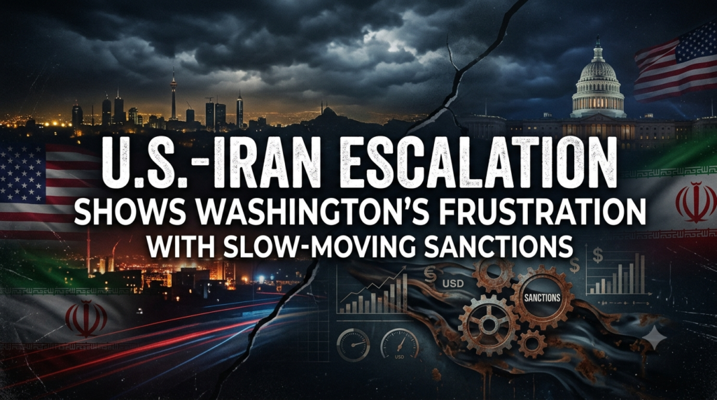 U.S.-Iran escalation shows Washington’s frustration with slow-moving sanctions