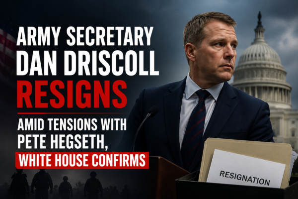Army Secretary Dan Driscoll Resigns Amid Tensions With Pete Hegseth, White House Confirms