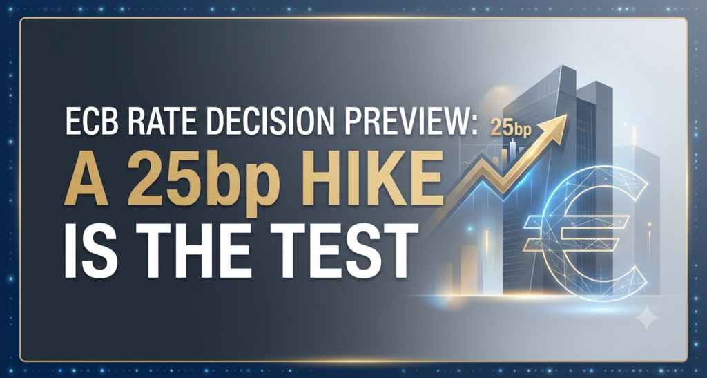 ECB Rate Decision Preview: A 25bp Hike Is the Test