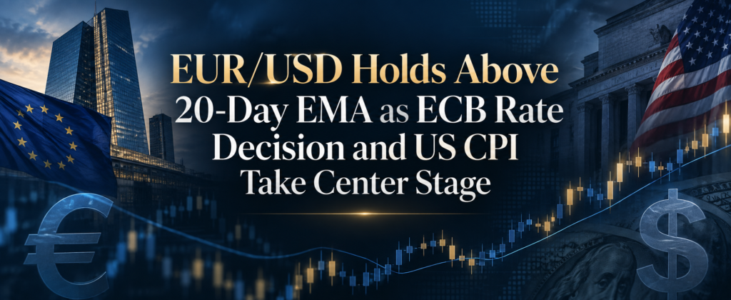 EUR/USD Holds Above 20-Day EMA as ECB Rate Decision and US CPI Take Center Stage