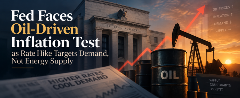 Fed Faces Oil-Driven Inflation Test as Rate Hike Targets Demand, Not Energy Supply