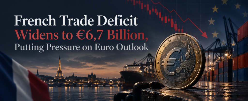 French Trade Deficit Widens to €6.7 Billion, Putting Pressure on Euro Outlook