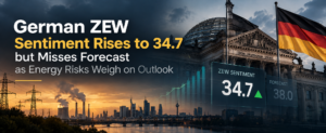 German ZEW Sentiment Rises to 34.7 but Misses Forecast as Energy Risks Weigh on Outlook