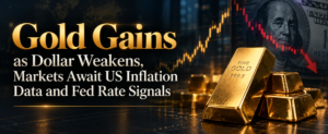 Gold Gains as Dollar Weakens, Markets Await US Inflation Data and Fed Rate Signals