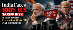India Faces 100% U.S. Tariff Risk as House Passes Russia Sanctions Bill Over Russian Oil