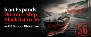 Iran Expands Hormuz Ship Blacklist to 56 as Oil Supply Risks Rise