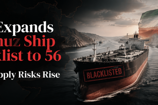 Iran Expands Hormuz Ship Blacklist to 56 as Oil Supply Risks Rise