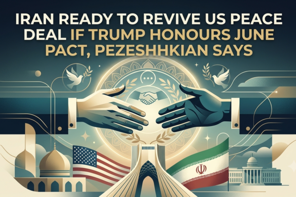 Iran Ready to Revive US Peace Deal if Trump Honours June Pact, Pezeshkian Says
