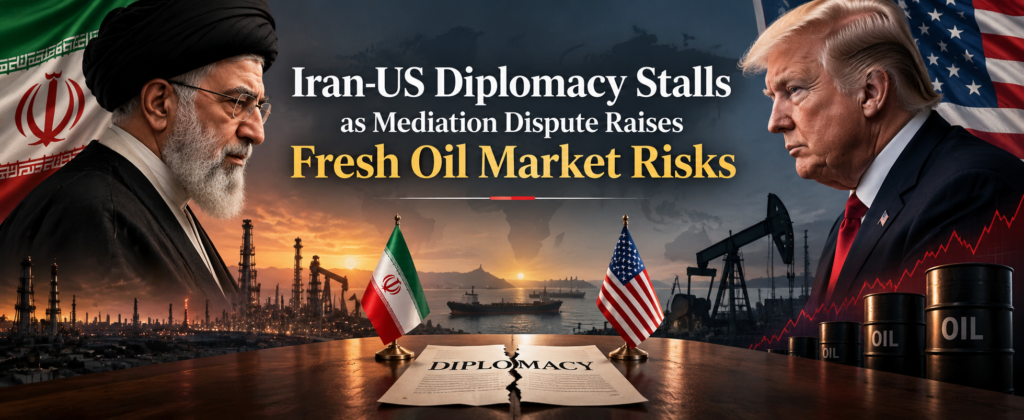 Iran-US Diplomacy Stalls as Mediation Dispute Raises Fresh Oil Market Risks