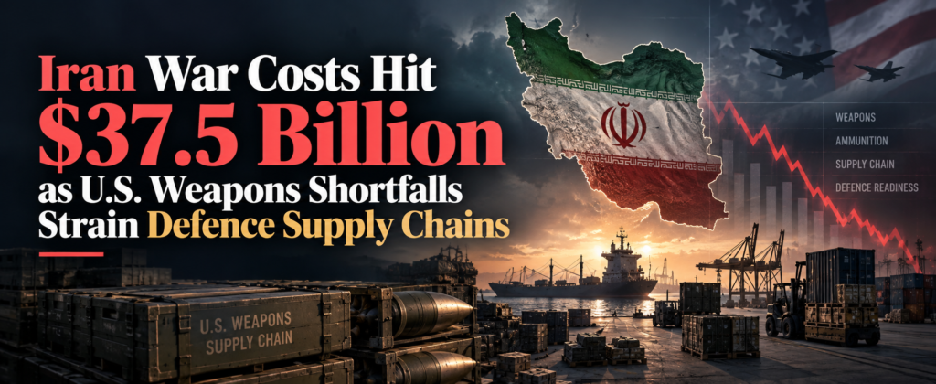 Iran War Costs Hit $37.5 Billion as U.S. Weapons Shortfalls Strain Defence Supply Chains