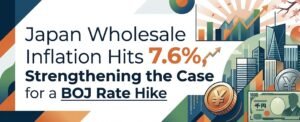 Japan Wholesale Inflation Hits 7.6%, BOJ Rate Hike Bets Rise