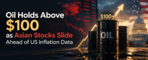 Oil Holds Above $100 as Asian Stocks Slide Ahead of US Inflation Data