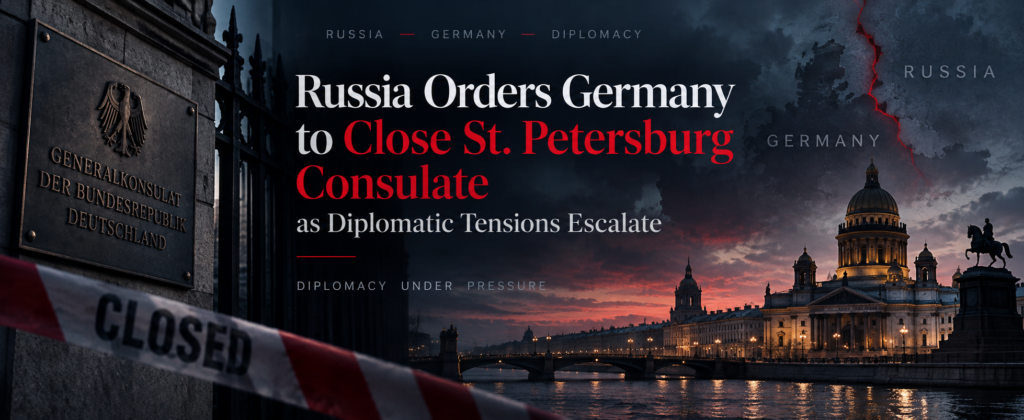 Russia Orders Germany to Close St. Petersburg Consulate as Diplomatic Tensions Escalate