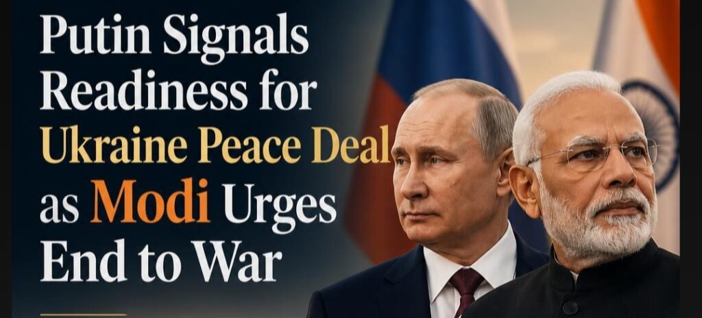 Putin Signals Readiness for Ukraine Peace Deal as Modi Urges End to War