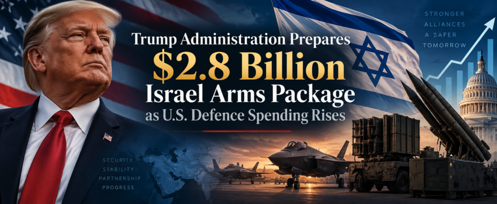 Trump Administration Prepares $2.8 Billion Israel Arms Package as U.S. Defence Spending Rises