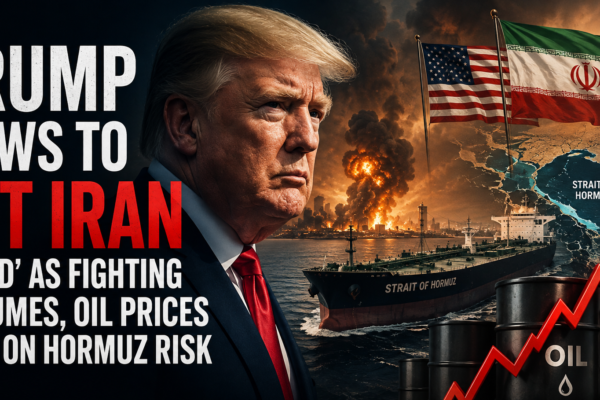 Trump Vows to Hit Iran ‘Hard’ as Fighting Resumes, Oil Prices Rise on Hormuz Risk