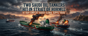Two Saudi Oil Tankers Hit in Strait of Hormuz as Iran Conflict Raises Global Supply Risks