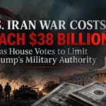 U.S. Iran War Costs Reach $38 Billion as House Votes to Limit Trump’s Military Authority