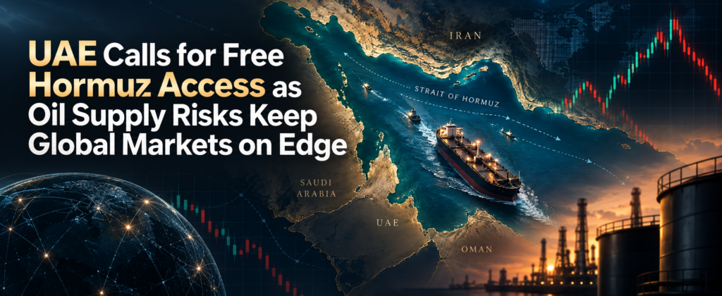 UAE Calls for Free Hormuz Access as Oil Supply Risks Keep Global Markets on Edge