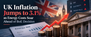 UK Inflation Jumps to 3.1% as Energy Costs Soar Ahead of BoE Decision