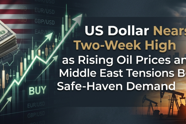 US Dollar Nears Two-Week High as Rising Oil Prices and Middle East Tensions Boost Safe-Haven Demand
