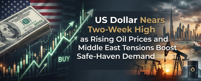 US Dollar Nears Two-Week High as Rising Oil Prices and Middle East Tensions Boost Safe-Haven Demand
