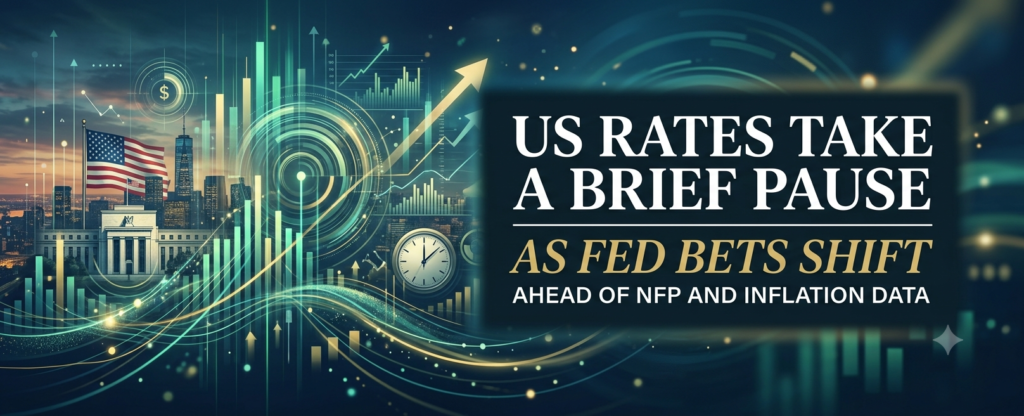 US Rates Take a Brief Pause as Fed Bets Shift Ahead of NFP and Inflation Data