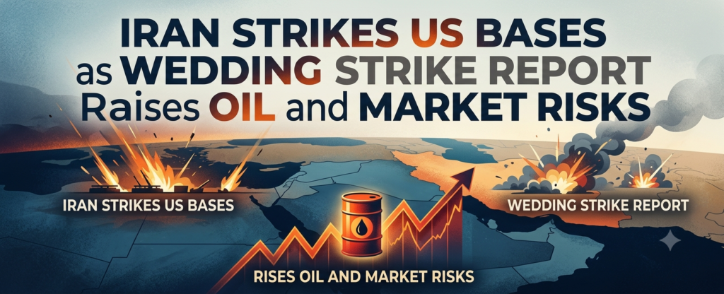 Iran Strikes US Bases as Wedding Strike Report Raises Oil and Market Risks