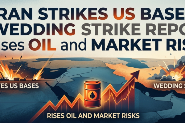 Iran Strikes US Bases as Wedding Strike Report Raises Oil and Market Risks